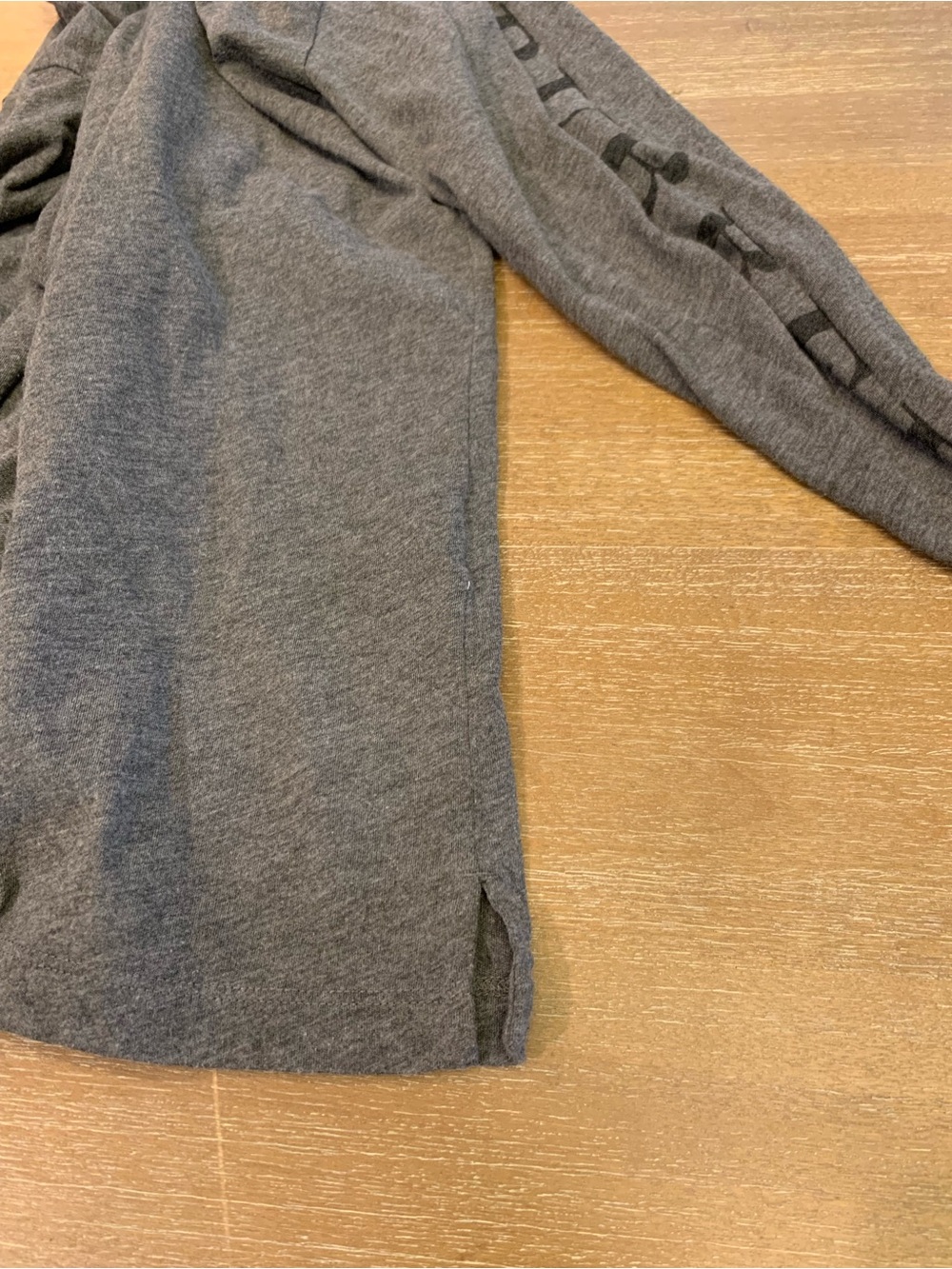 Burberry Gray Long Sleeve Logo Tee - Picture 8 of 9